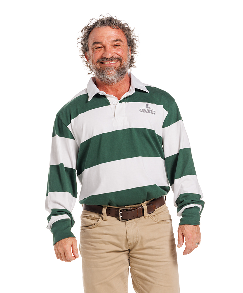 Primary image St. Jude Striped Rugby Polo